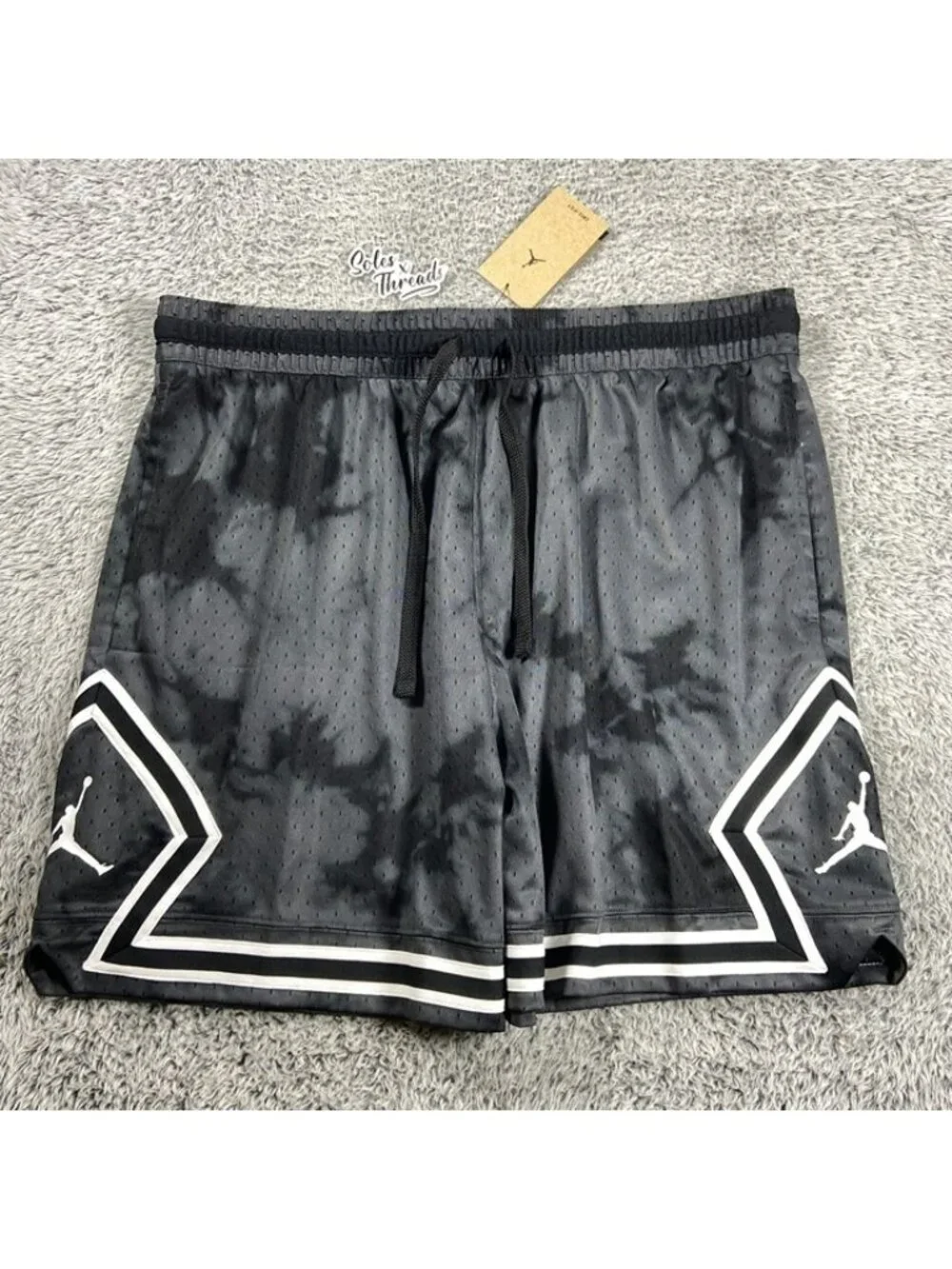 Nike Jordan Dri-FIT Breakfast Club Diamond AOP Shorts Size 2XL Men DZ0561-022